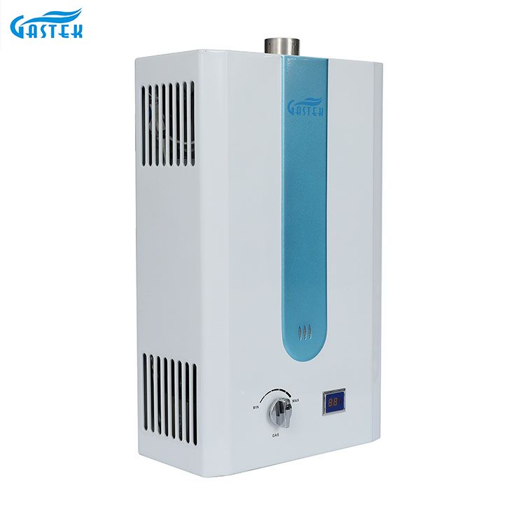 Boiler Flue Type Wall Mounted Shower LPG ອາຍແກັສທໍາມະຊາດ Geyser ສໍາລັບອາບນ້ໍາອາບ