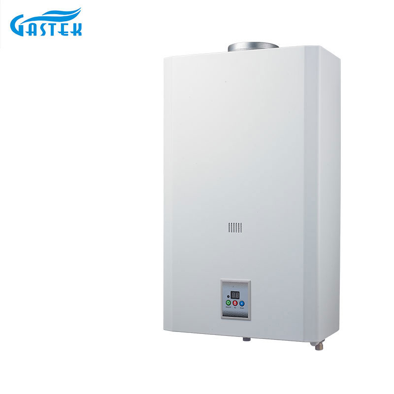 ອຸນຫະພູມຄົງທີ່ 10L 12L 16L 18L Battery Powered Wall Mounted Tankless Instant LPG Natural Hot Water Gas Geyser for Bathroom