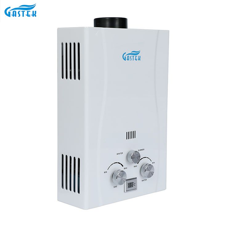Portable Home Appliance Flue Type Shower LPG Gas Geyser ຕິດຕັ້ງໃນຫ້ອງນ້ໍາ